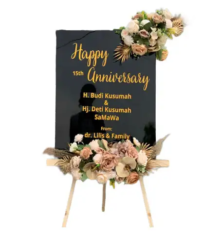 Papan Bunga Akrilik karo