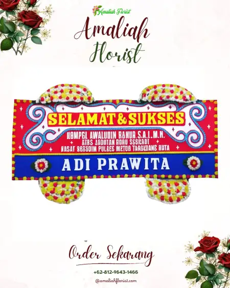 Papan Bunga Ucapan Selamat karo